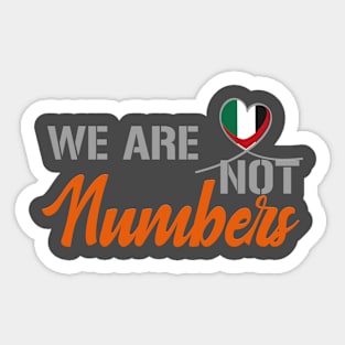 Palestine We are not numbers Sticker